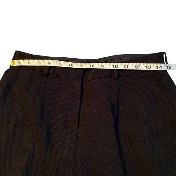 Calvin Klein Women Black Textured Pleated Dress Pants Size 6 - Picture 12 of 14